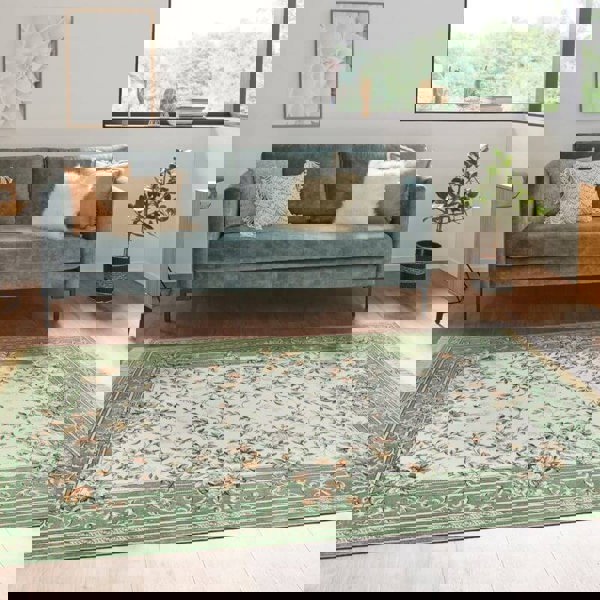 The Rugs Floral Fringed Oriental Rug - Elegant Design