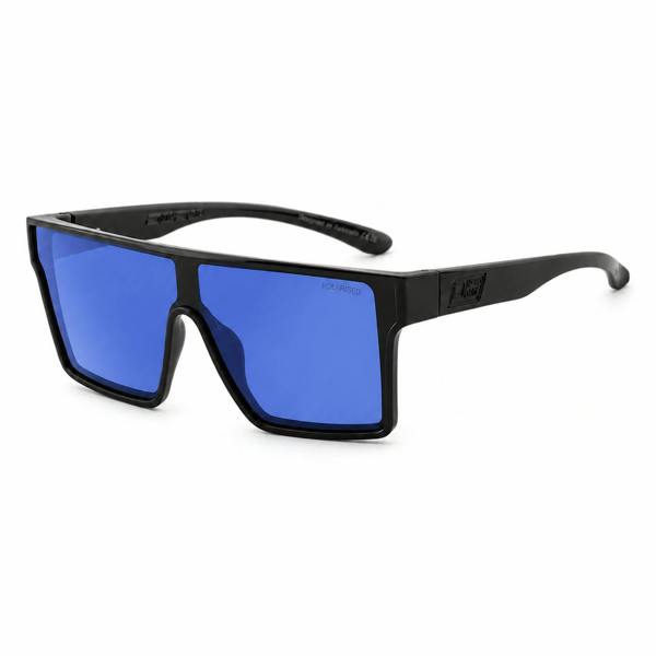 Dirty Dog WEREWOLF - Black Crystal with Blue Mirror Lens