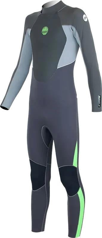 Alder Kids Stealth Junior 5/4mm Back Zip Metal Wetsuit