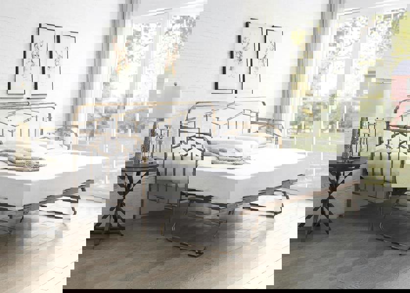 Flintshire Furniture Axton 3ft Day Bed Antique Bronze Metal Bed Frame