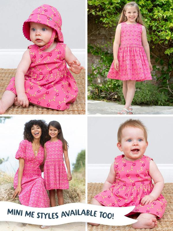 Kite Womens Organic Lydlinch Embroidered Dress Fleur De Vigne