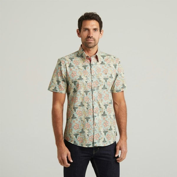 Gabicci G54W08 Mens Short Sleeve Printed  Shirt Gabicci Classic - MEADOW