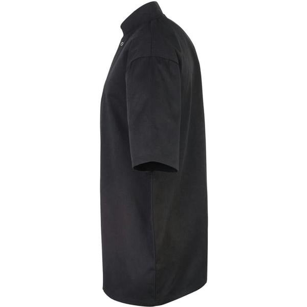 Premier Unisex Studded Front Short Sleeve Chefs Jacket - Black