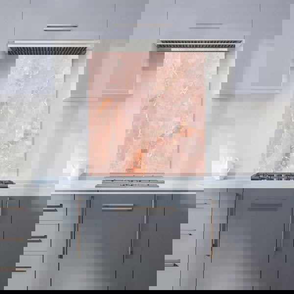 Warren Reed - Designer Sweet Peach Quartz Effect Kitchen Splashback