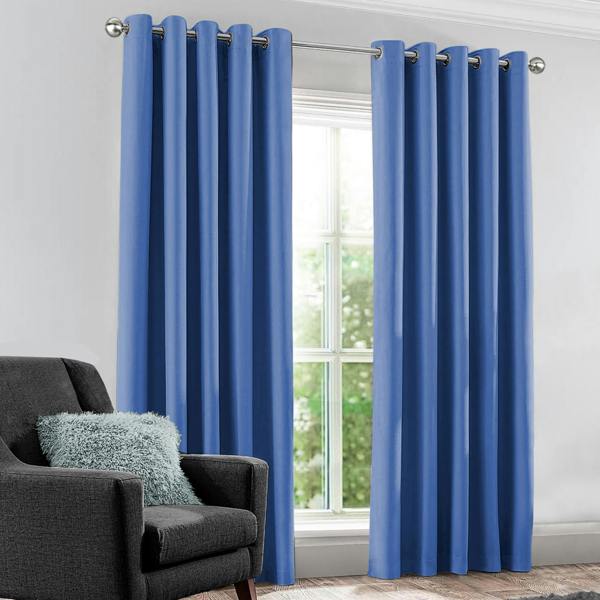 Velosso Elegant Ring Top Blackout Curtains, Light Blocking Thermal Drapes, High-Quality, Machine Washable - 117cm x 213cm
