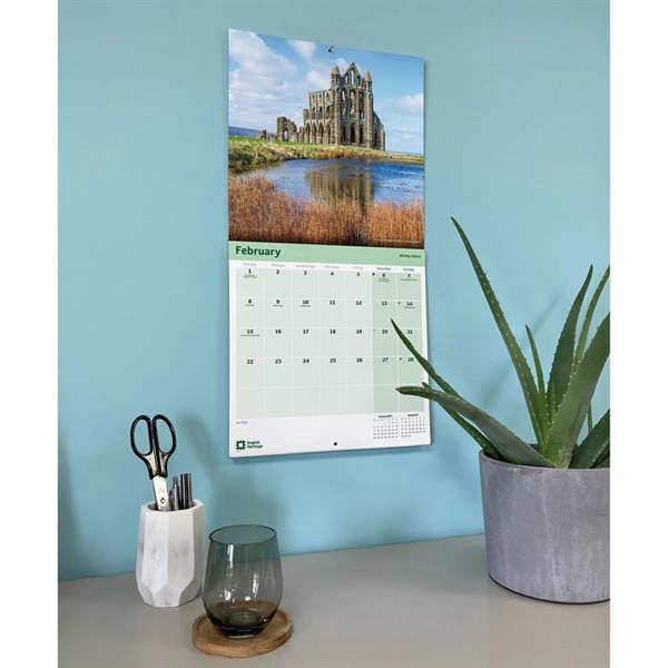 English Heritage, England's Treasures Calendar 2027, Wall Calendars, Month To View, History & Literature, Gift