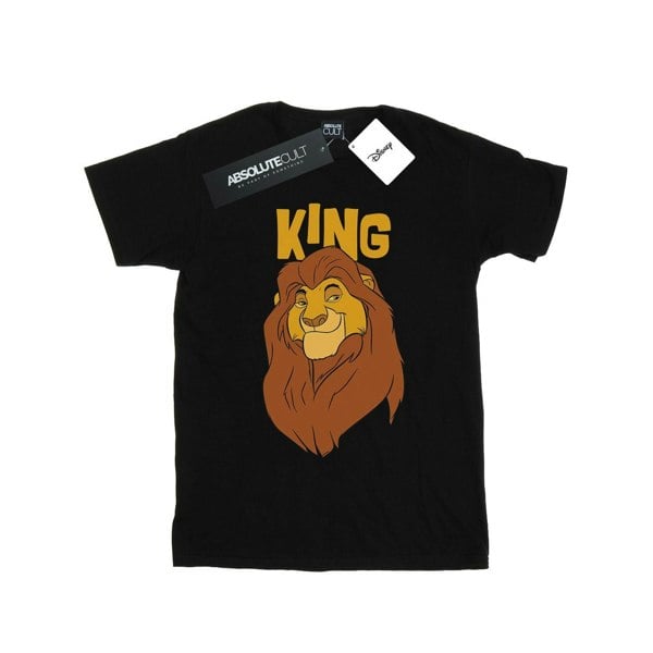 Disney Mens The Lion King Mufasa King T-Shirt - Black