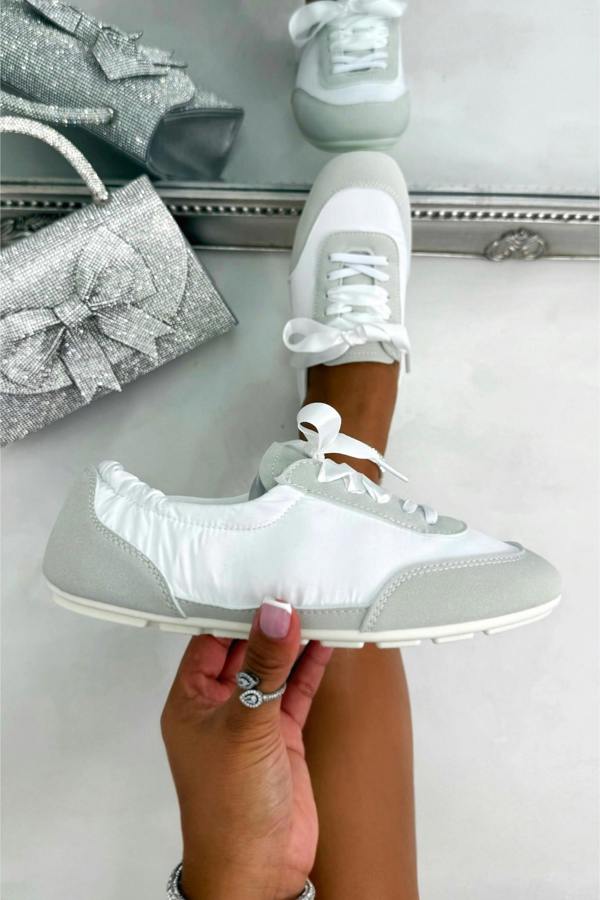 Love Lemonade Comfort Ballet Runner Trainers White
