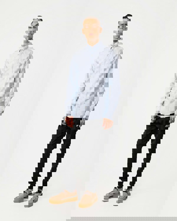 GANT Mens Slim Fit Long Sleeve Oxford Shirt - 455 Light Blue