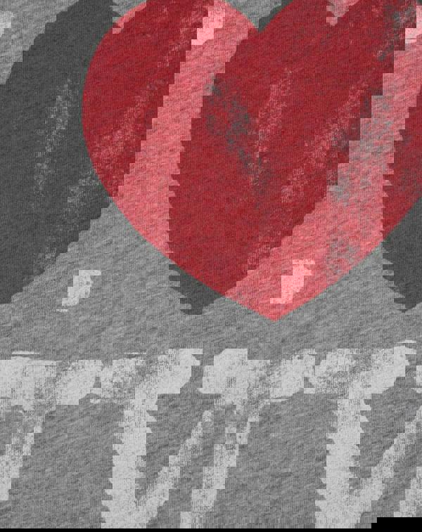 Junk Food Clothing Womens Grey I Love New York Text Print Short Sleeved T-Shirt