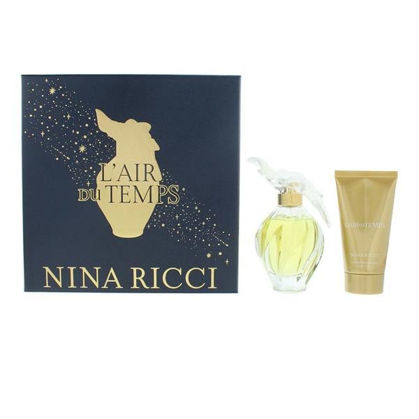 Nina Ricci L'air Du Temps Eau de Toilette 100ml + Body Lotion 75ml Gift Set for Her