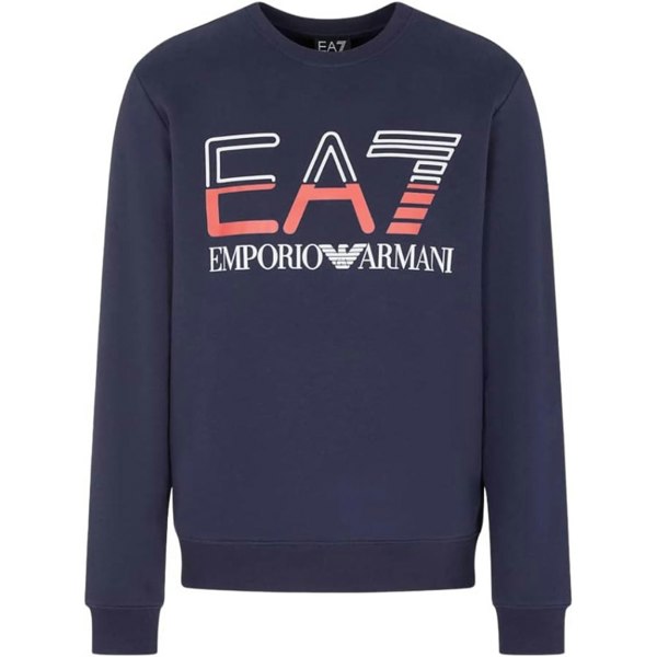 EA7 Large Brand Logo Sweatershirt - Navy Blue