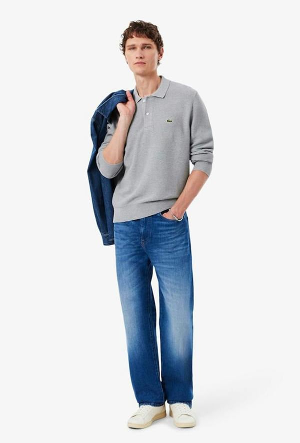 Lacoste Classic Fit Long Sleeved Knitted Polo Shirt