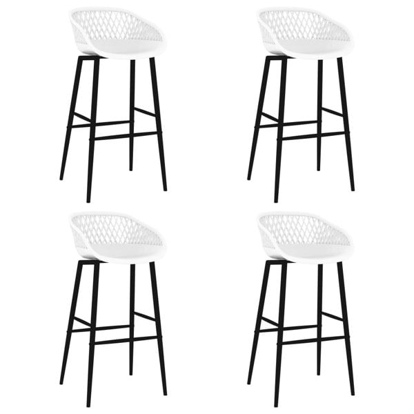 Berkfield Bar Chairs 4 pcs White