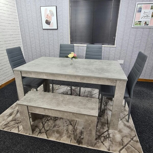 Kosy Koala Dining Table Set with 4 Chairs Dining Room and Kitchen table set of 4, and Bench