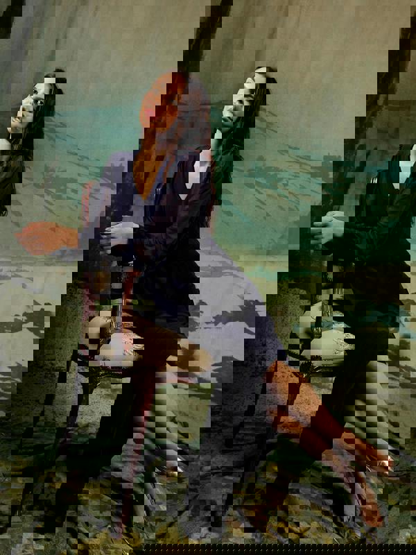 GWD Martha Knot Maxi Dress Navy