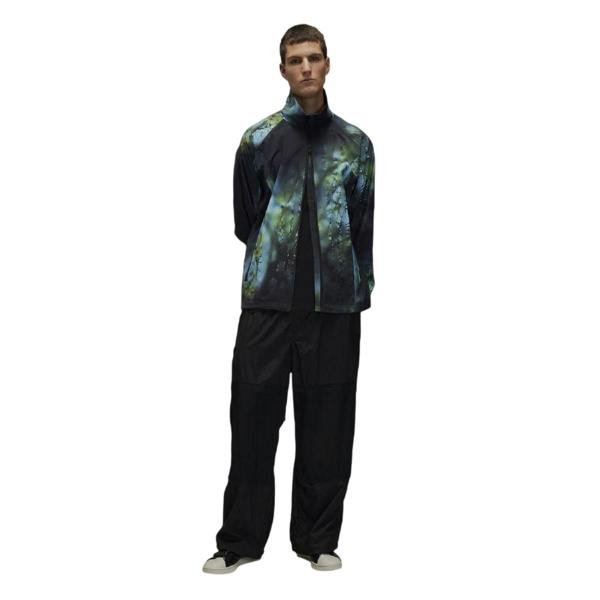 Y-3 Mens Ripstop Loose Fit Windbreaker - Black/Green/Blue - 