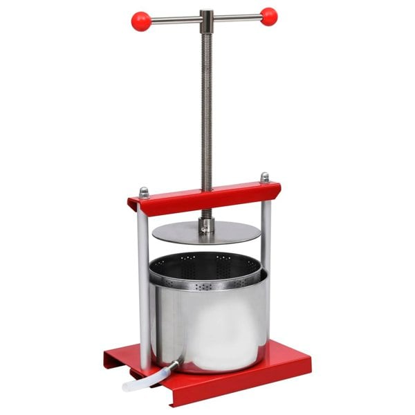 Berkfield Fruit and Wine Press Stainless Steel 6 L
