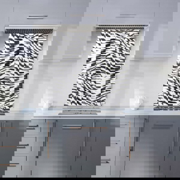Warren Reed - Designer Zebra Texture Pattern Kitchen Splashback