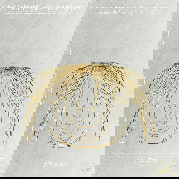 Polished Gold Metal Wire Overlapping Petal Ceiling Pendant Light Shade Image 6