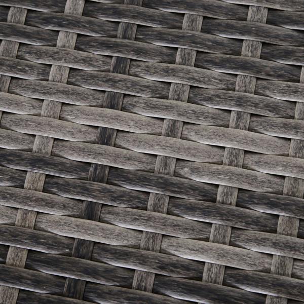 Wyld Haus Sevafa Rattan Grey L Shaped Outdoor Corner Sofa And Coffee Table Set With Cushions