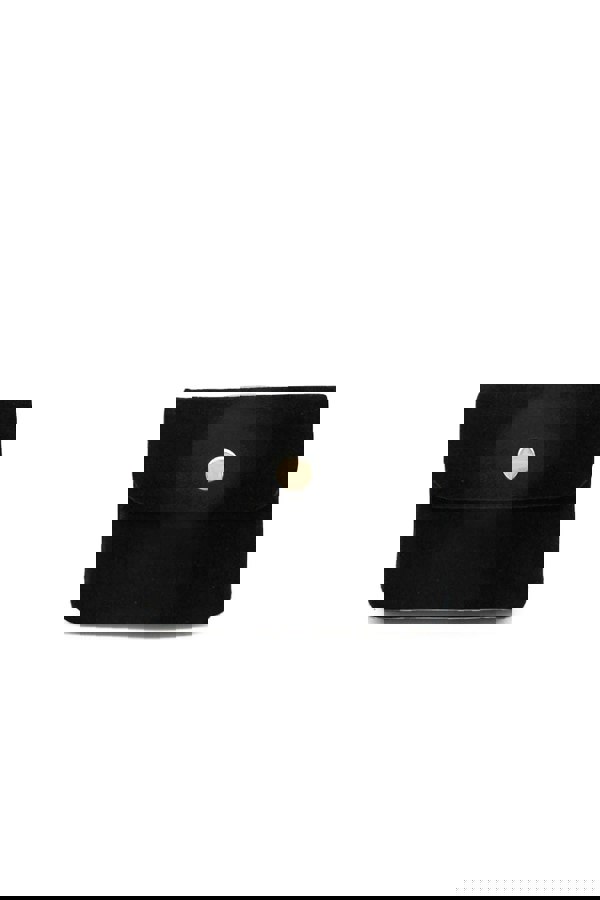 Pluspup Compact Snap Button Slim Fit Italian Genuine Suede Purse