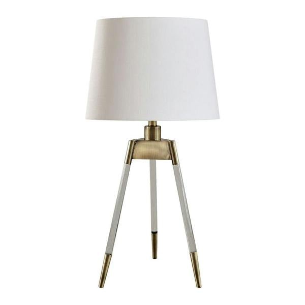 Pagazzi Lighting Sophie Antique Brass Tripod Table Lamp