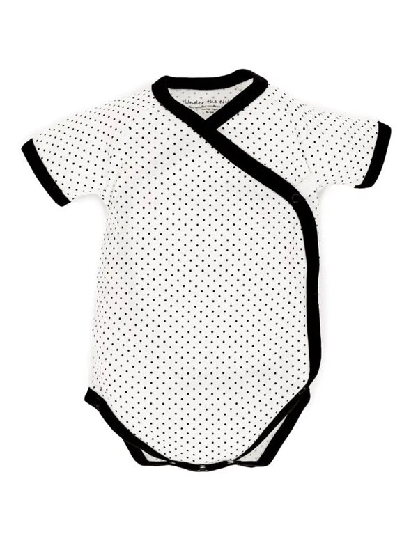 Classic Polka Dot short-sleeve Bodysuits- Side Snap