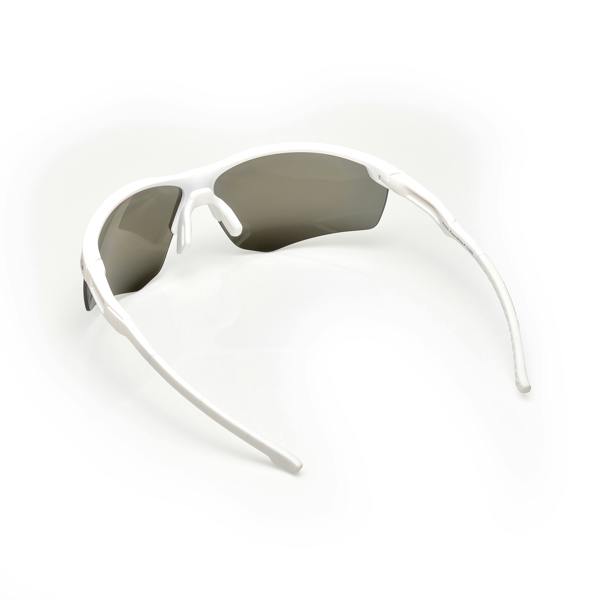 SUNWISE Pace White with Polarised Sports Sunglasses