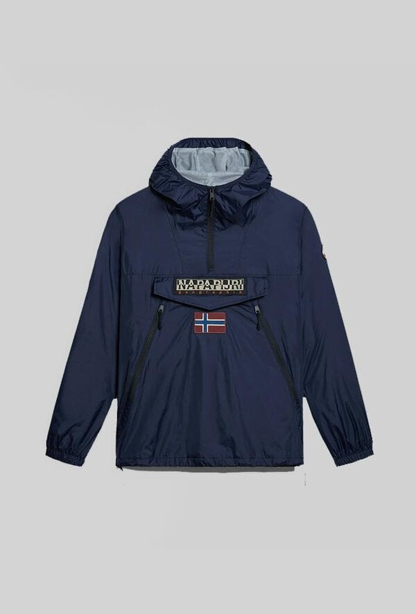 Napapijri Rainforest Ripstop Anorak Jacket - Navy