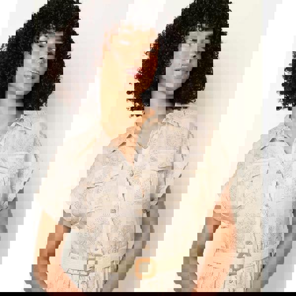 Blue Vanilla Paisley Print Dress