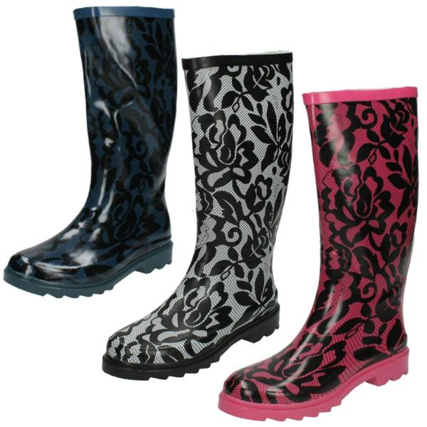 Spot On Ladies Spot On Casual Wellington Boots