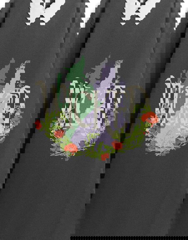 Wicked Girls Black Flower Sweat Dress Sweatshirt Dress