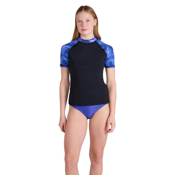 Mountain Warehouse Womens/Ladies Patterned Rash Guard - Teal - 