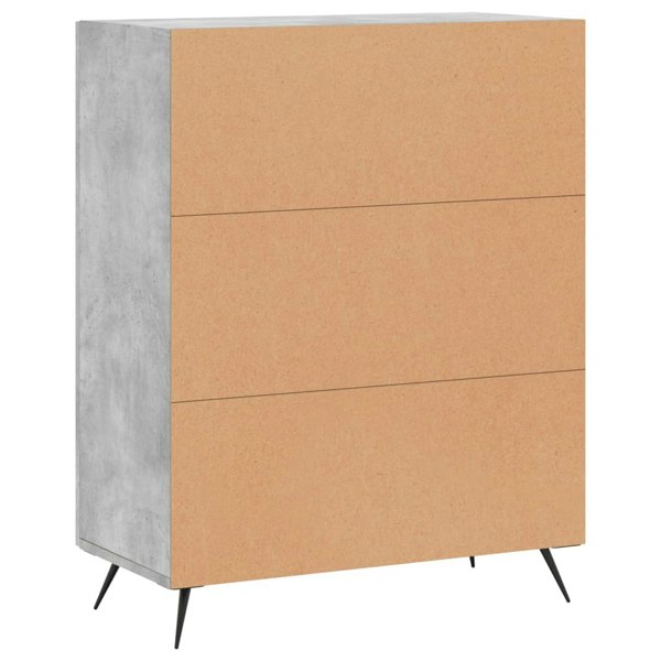 Berkfield Sideboard Concrete Grey 69.5x34x90 cm Engineered Wood