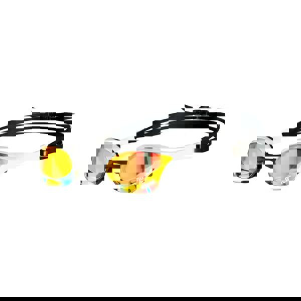 Arena Cobra Ultra Swipe Mirror goggles with yellow-tinted lenses