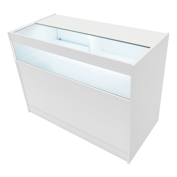 Monstershop Iris LED Shop Counter Set CM60 & 2 x B1200 - White
