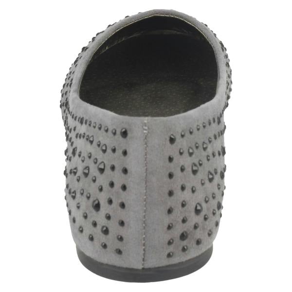 Spot On Ladies Spot On Flat Diamante Ballerinas