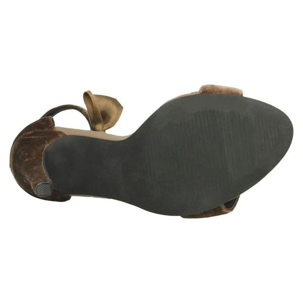 Spot On Ladies Spot On Bow Ankle Strap Sandals
