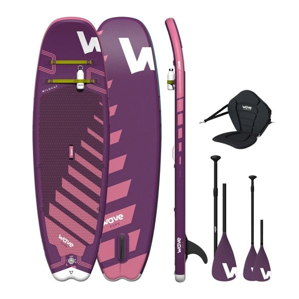 Wildcat SUP & Kayak | Inflatable Stand-Up Paddleboard | Kids SUP Package | 8.6ft | Purple - Wave Sups UK