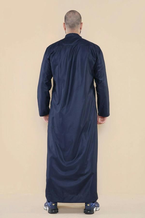 Infinity Leather Mens Thobe Jubba Saudi Islamic Arabic Eid Cotton Kaftan Jubbah Umrah Robe