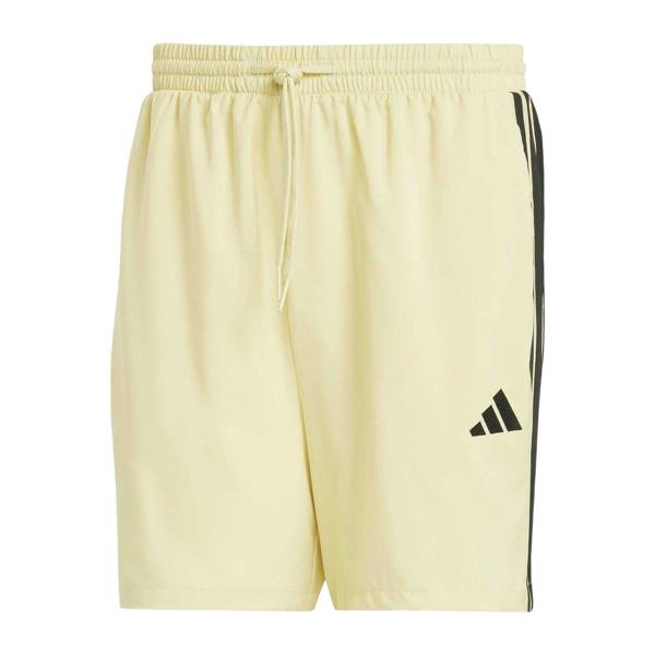 Adidas Mens 3 Stripes Shorts - Powdery Yellow - 