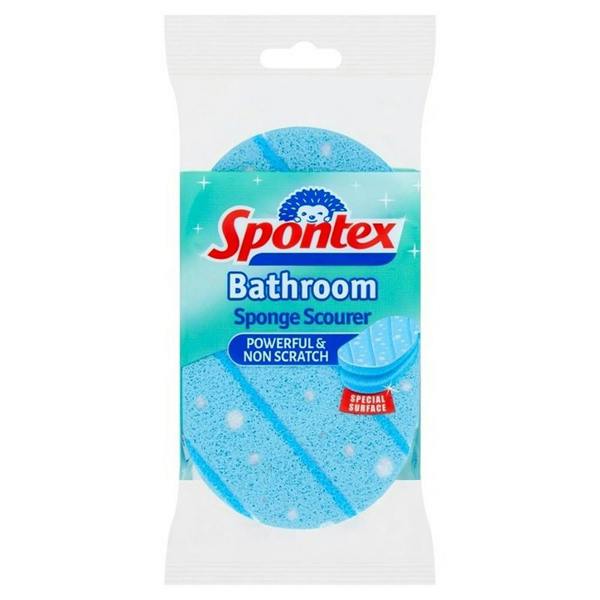 Spontex Bathroom Sponge Scourer - One Colour - 