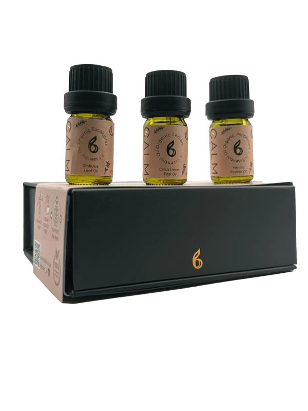 B Calm Aroma Diffuser with Essential Oil Steps - Stress Relief, Energy Boost, Sleep & Hormone Balance