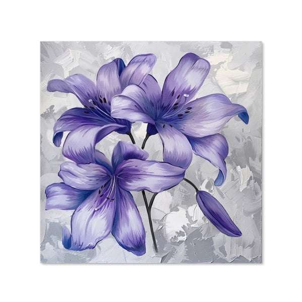 Warren Reed - Designer Purple Lilies Kitchen Splashback