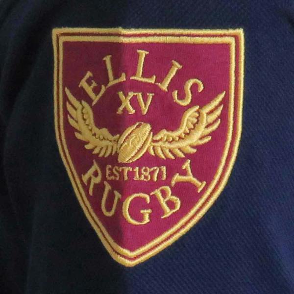 Vintage Old Boys Rugby Polo Shirt 1871 Ellis Rugby Crest