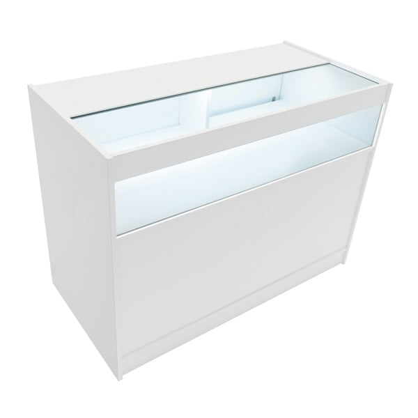 Monstershop LED Retail Shop Counter B1200 - White