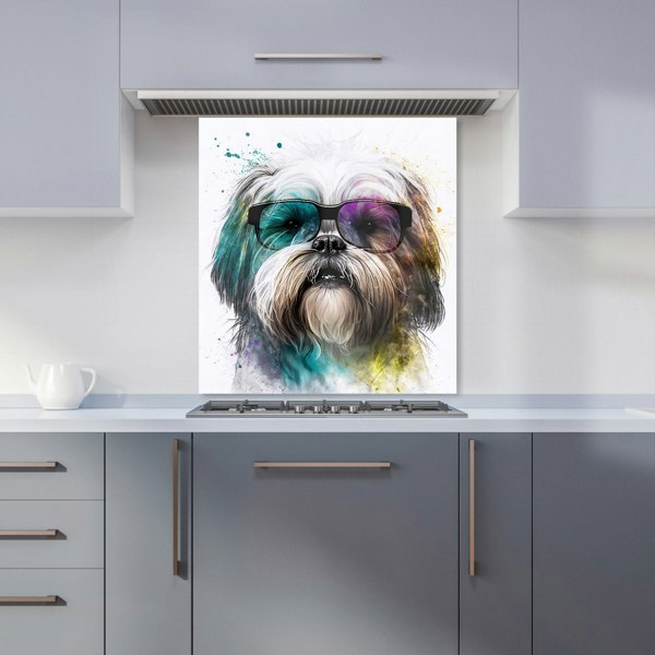 Warren Reed - Designer Lhasa Apso Face Glasses Splashart Kitchen Splashback