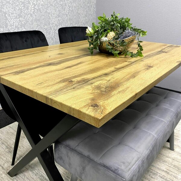 Kosy Koala Stone Effect Dining Table Set with 2 Velvet Chairs And Grey Bench Modern Dining Furniture