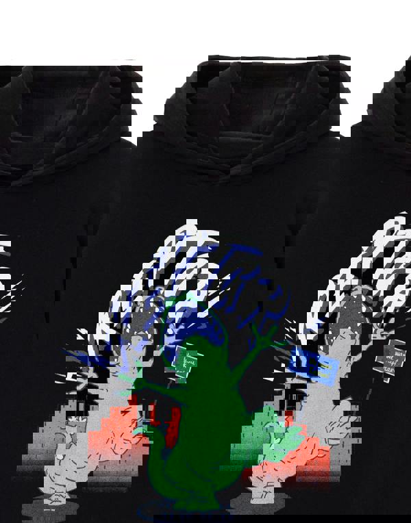 Rugrats Unisex Black Reptar Roar Hoodie